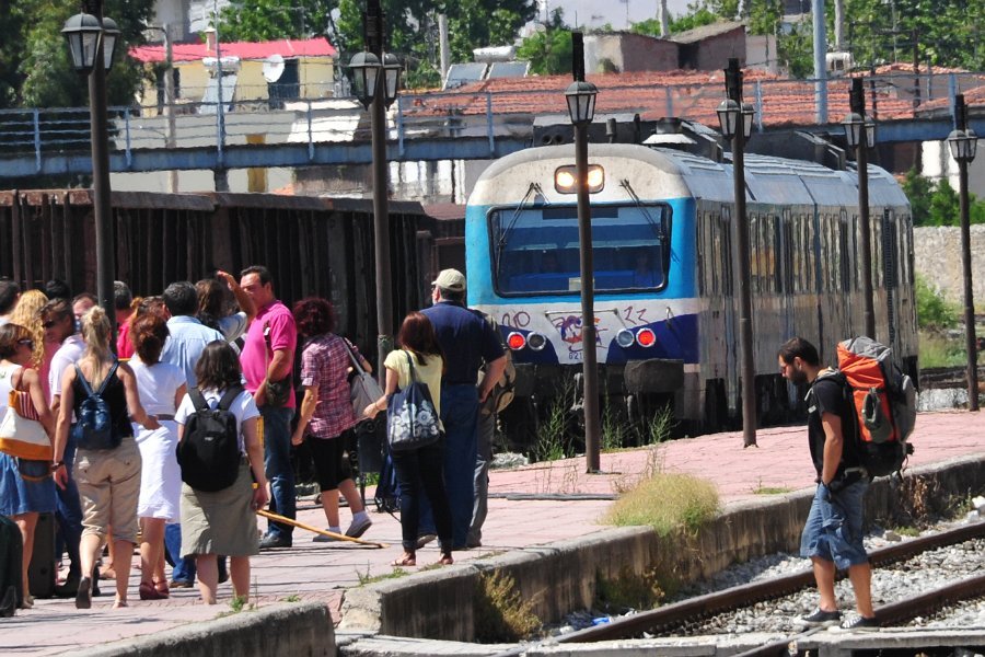 Dampflokomotiven und andere Hauptbahnhof Volos (20)